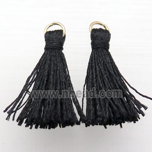 black Cotton tassel pendant