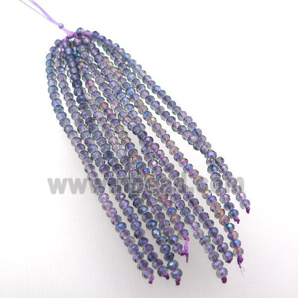grayblue crystal glass Tassel pendant