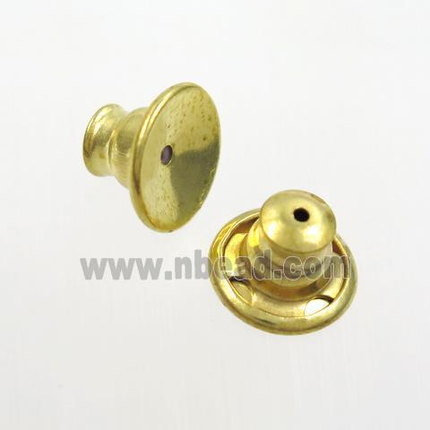 Copper Earring Nut Back Gold Plated