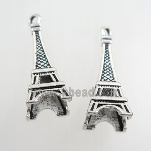 zinc basic alloy Eiffel Tower pendant
