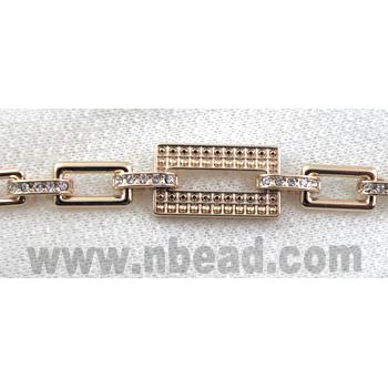 14k Gold Plated Alloy Bracelet, Nickel Free, Lead Free