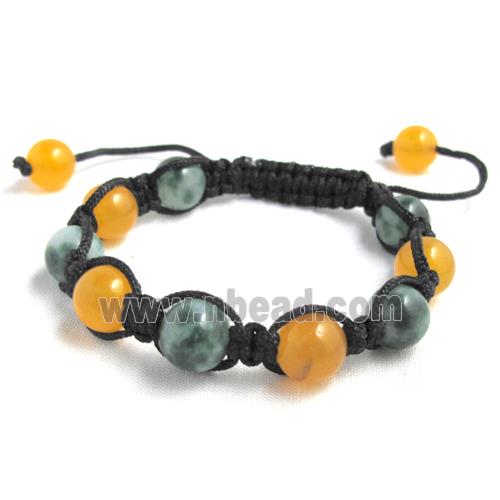 Fashion Bracelets, adjustable, jade