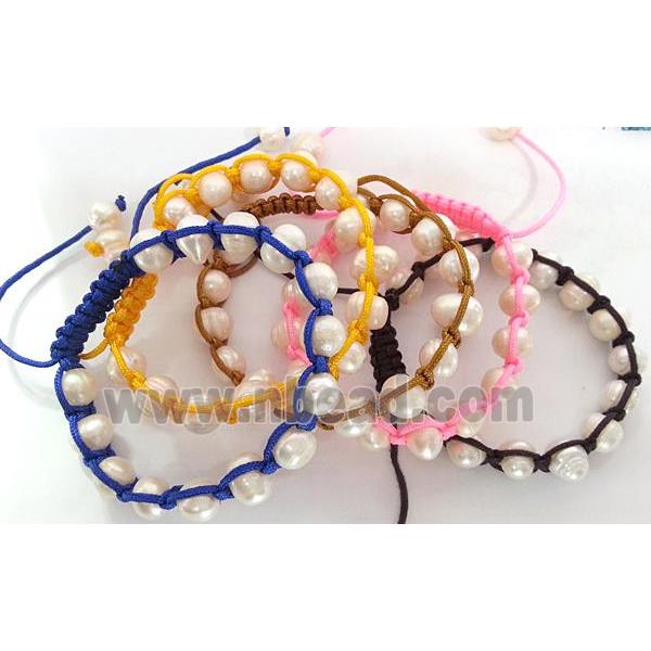 jasper Bracelets, resizable, mixed color, hand-made