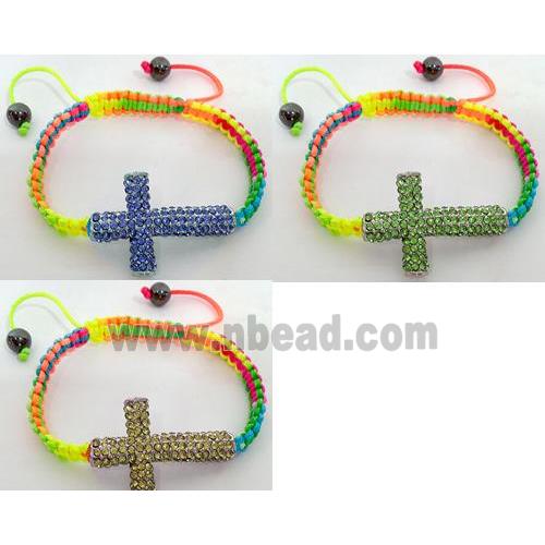 Friendship Bracelets, resizable, mixed color, hand-made