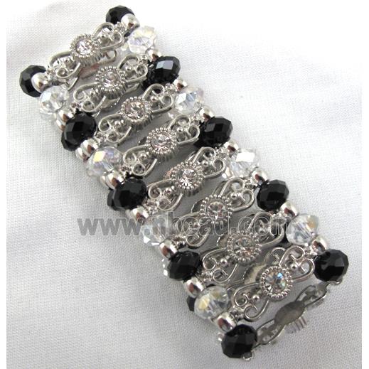 Stretchy Chinese Crystal glass Bracelet