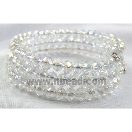 Chinese Crystal Bracelets, clear AB-color