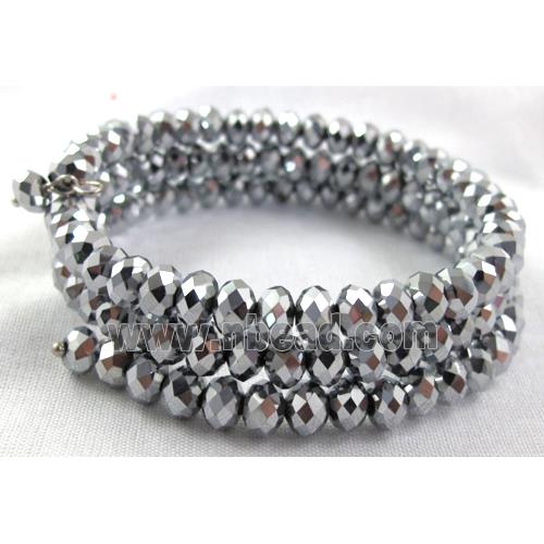 Chinese Crystal Bracelets, silver plated
