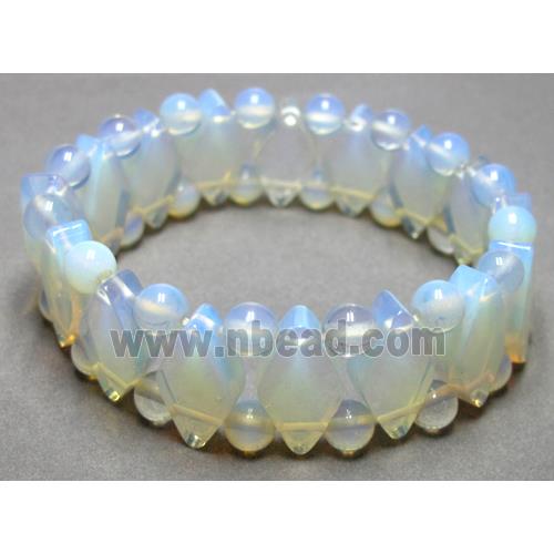 opal stone bracelet, stretchy