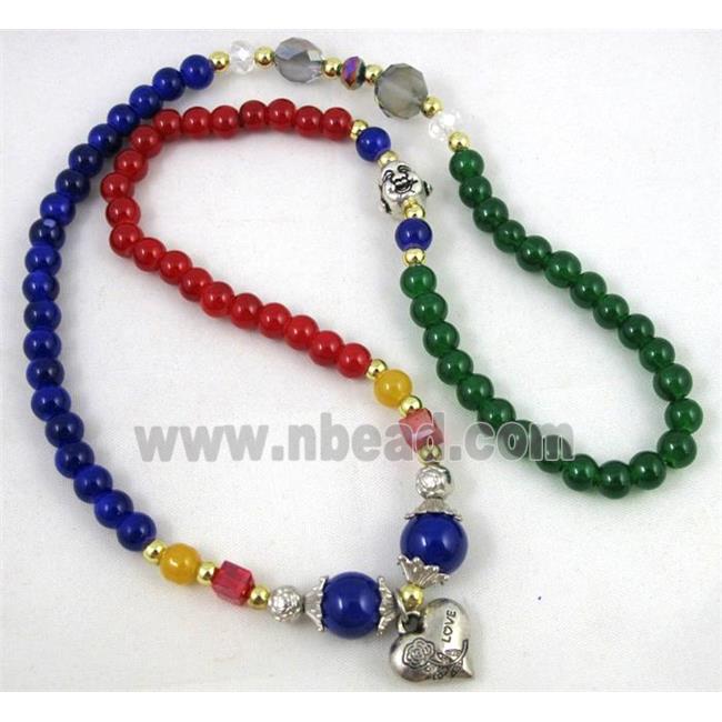 fashion jewelry, glass necklace, bracelet, CCB