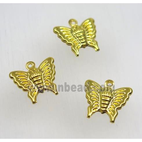 gold plated Brass butterfly pendant