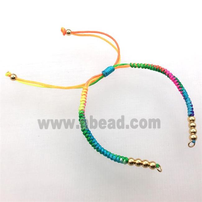 nylon wire bracelet chain, multi color