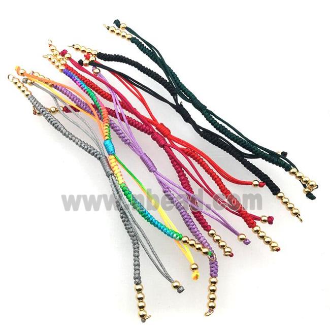 nylon wire bracelet chain, mixed color