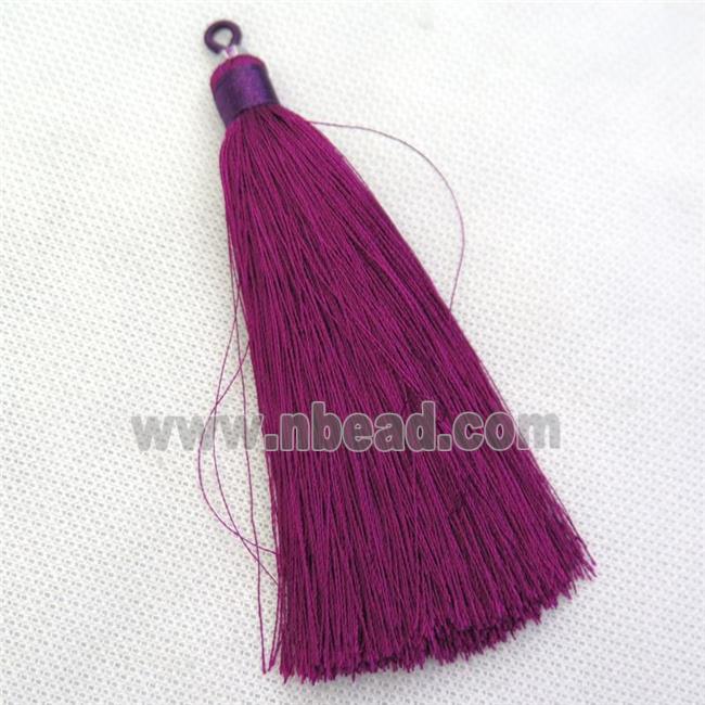 nylon wire tassel pendants, silken, A grade