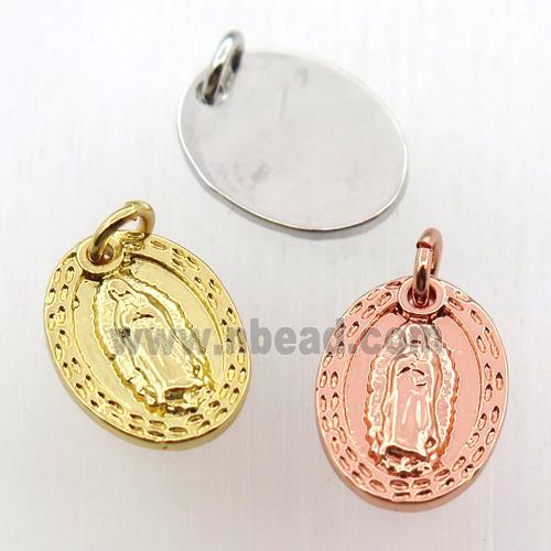 copper Jesu pendant, mix color