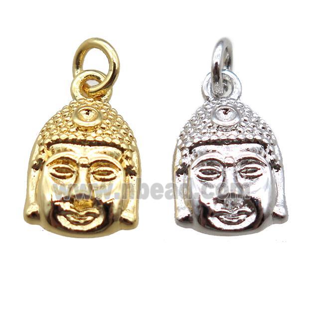 copper buddha pendant, mixed