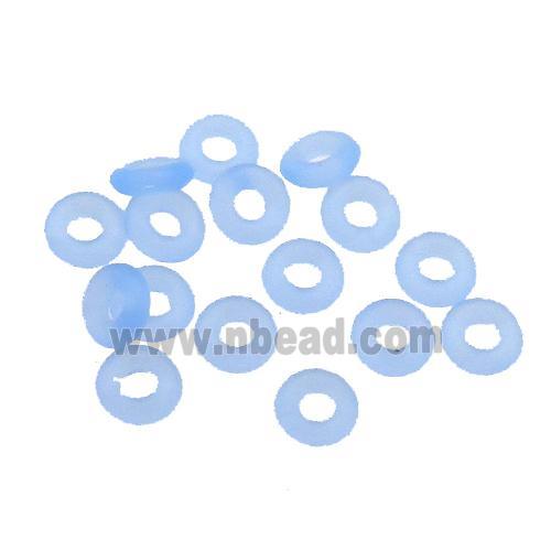 lt.blue rubber spacer beads
