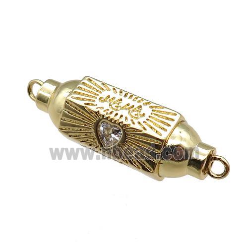 copper capsule hexagon connector, gold plated