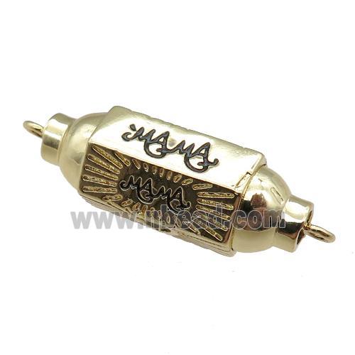 copper capsule hexagon connector, MAMA, gold plated