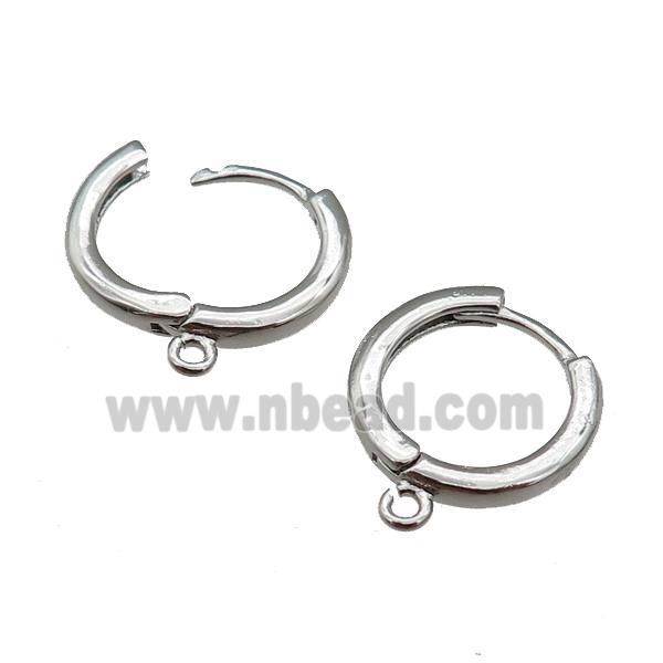 copper Hoop Earring Accessories, platinum plated