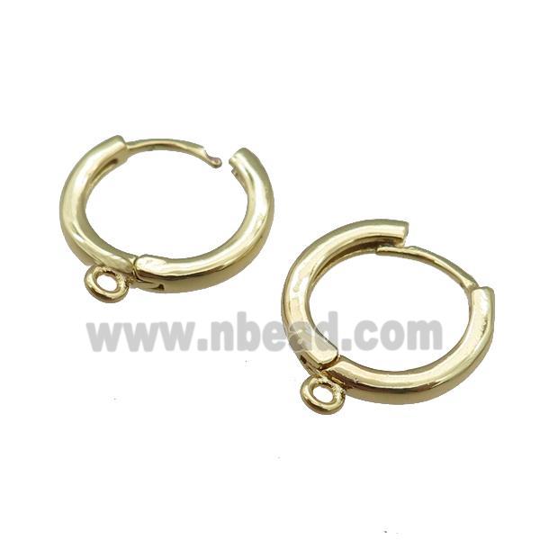 copper Hoop Earring Accessories, gold plated