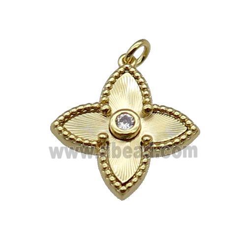copper star pendant, gold plated