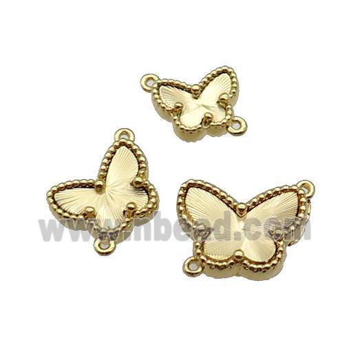 copper Butterfly connector, gold plated