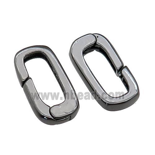 copper Carabiner Clasp, black plated