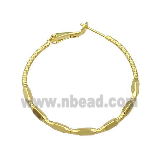 Copper Hoop Earring Gold Plated