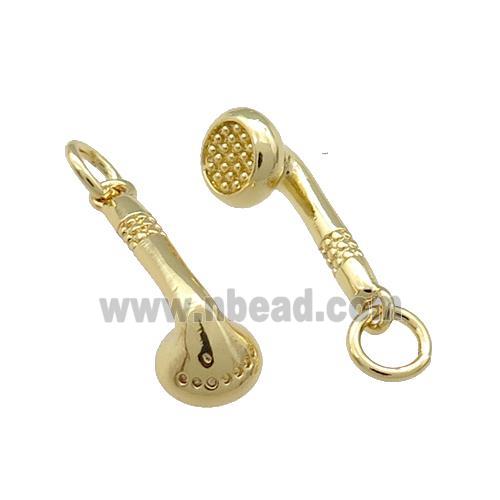 Copper ShowerHeads Charm Pendant Gold Plated