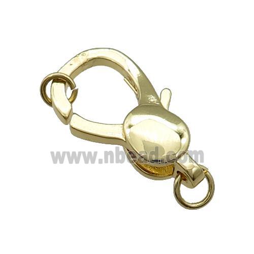 Copper Lobster Clasp Gold Plated
