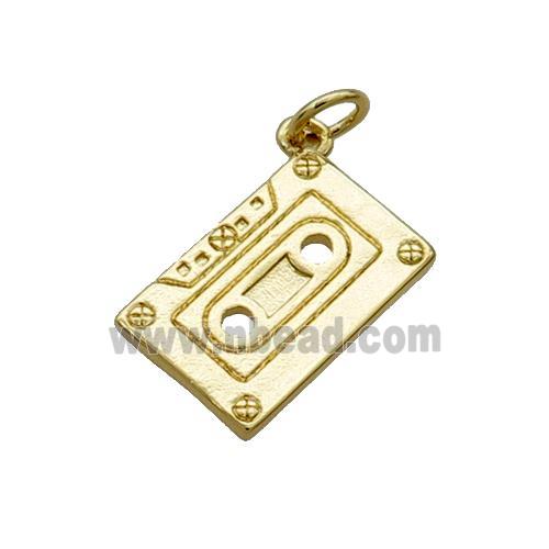 Copper MagneticTape Pendant Gold Plated
