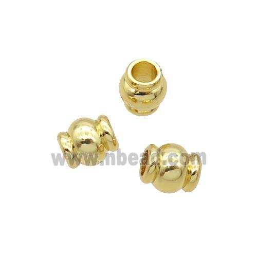 Copper Tube Beads 18K Gold Plated