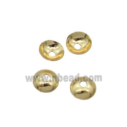Copper BeadCap 18K Gold Plated