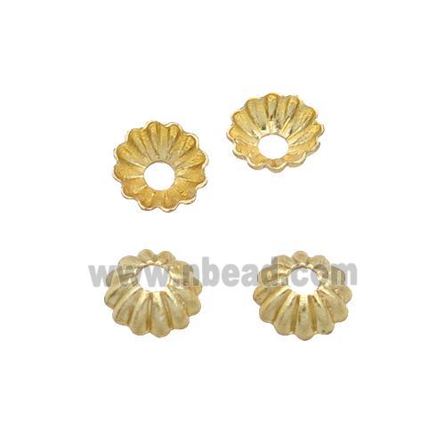 Copper BeadCap 18K Gold Plated