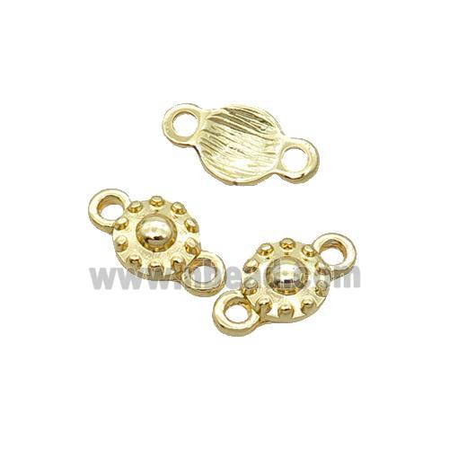 Alloy Flower Connector 18K Gold Plated