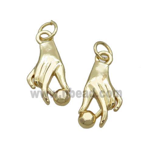 Alloy Hand Pendant 18K Gold Plated