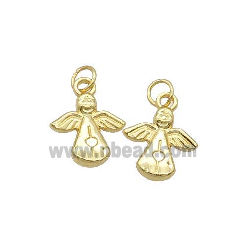 Alloy Angel Pendant 18K Gold Plated