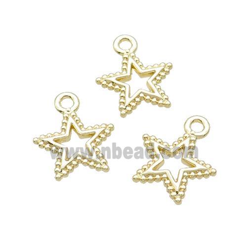 Alloy Star Pendant 18K Gold Plated