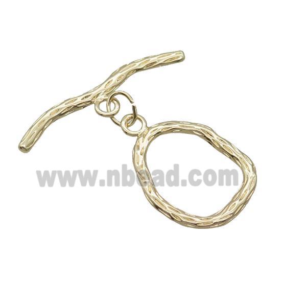 Copper Toggle Clasp Unfade 18K Gold Plated