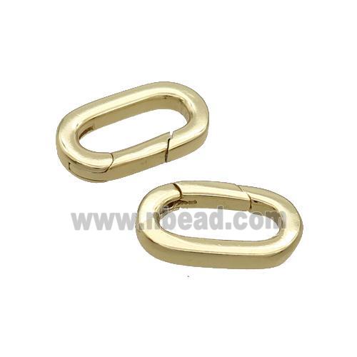 Copper Carabiner Clasp Gold Plated