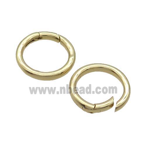Copper Carabiner Clasp Circle Gold Plated
