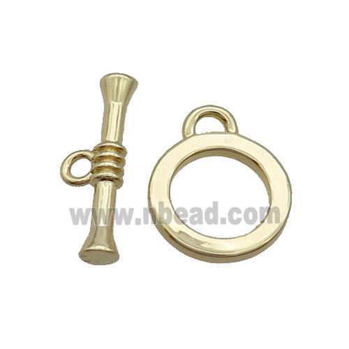 Copper Toggle Clasp Gold Plated