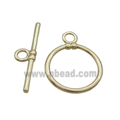 Copper Toggle Clasp Gold Plated