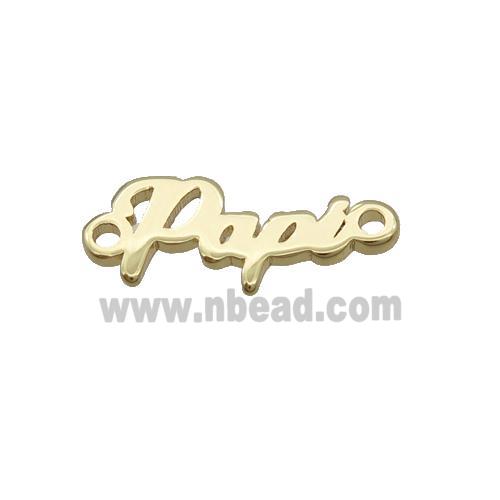 Copper Papi Connector Letter Gold Plated