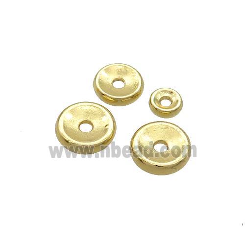 Copper Heishi Beads Gold Plated