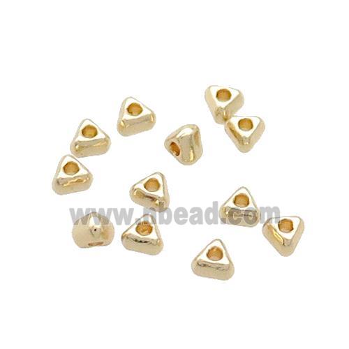 Copper Triangle Beads Gold Plated