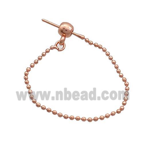 Copper Wire Earrings Rose Gold