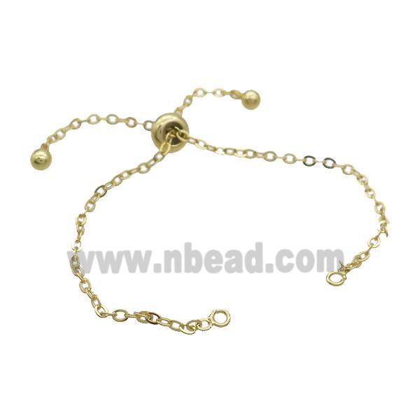 Copper Bracelet Chain Gold Plated