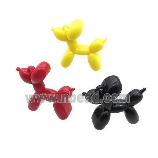 Resin Dog Charms Pendant Mixed Color
