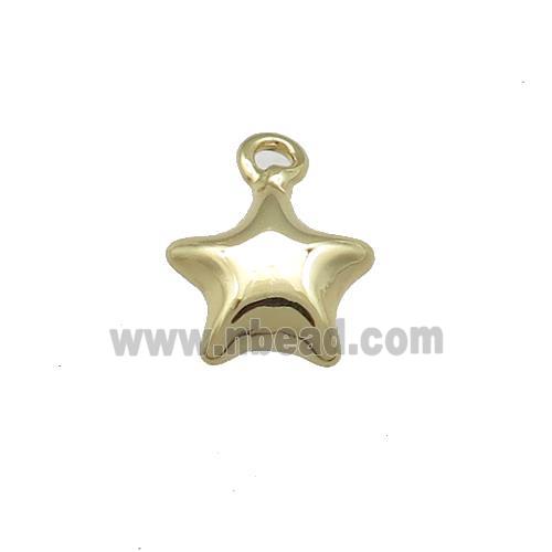 Copper Star Pendant Gold Plated